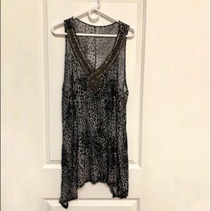 Lane Bryant Leopard and Sequin Tank Top -22/24